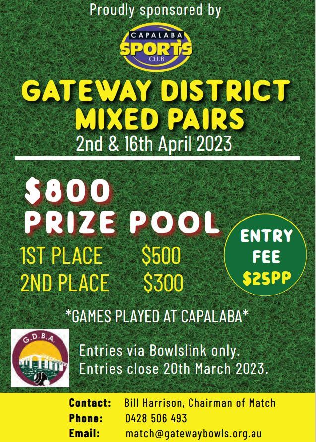 Gateway District Mixed Pairs